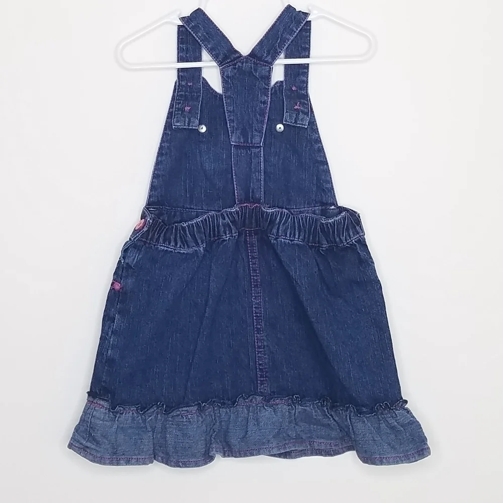 Woolworth Denim Jean Ruffle Hem Jumper 12-18m